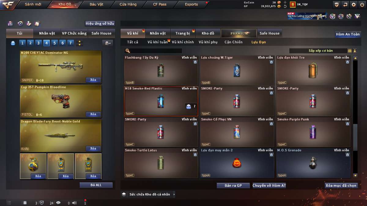 shop acc cf uy tin gia re